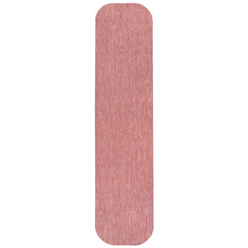 Miles Modern Minimalist Radius Corner Solid Indoor/Outdoor Area Rug